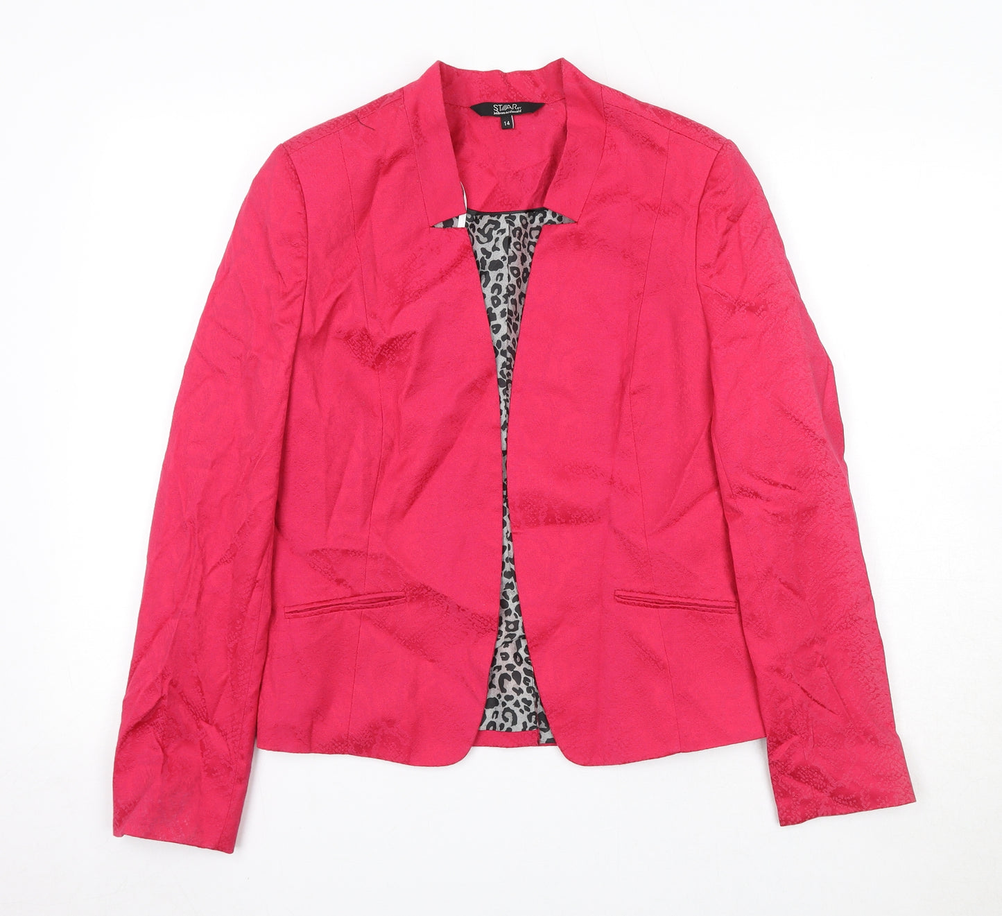 Star by Julien MacDonald Womens Pink Jacket Blazer Size 14