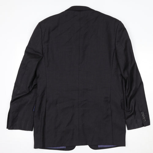 Marks and Spencer Mens Black Wool Jacket Suit Jacket Size 40 Regular