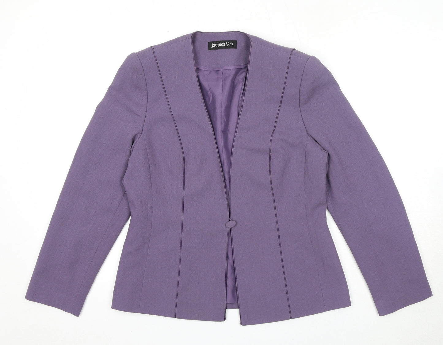 Jacques Vert Womens Purple Jacket Blazer Size 10 Button