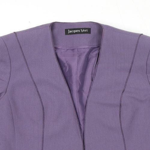 Jacques Vert Womens Purple Jacket Blazer Size 10 Button