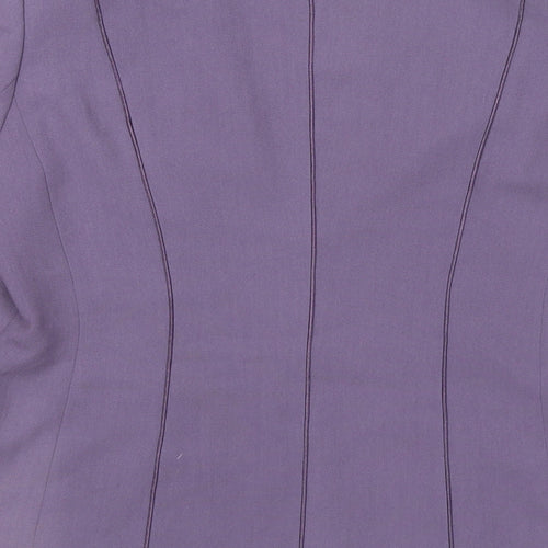 Jacques Vert Womens Purple Jacket Blazer Size 10 Button