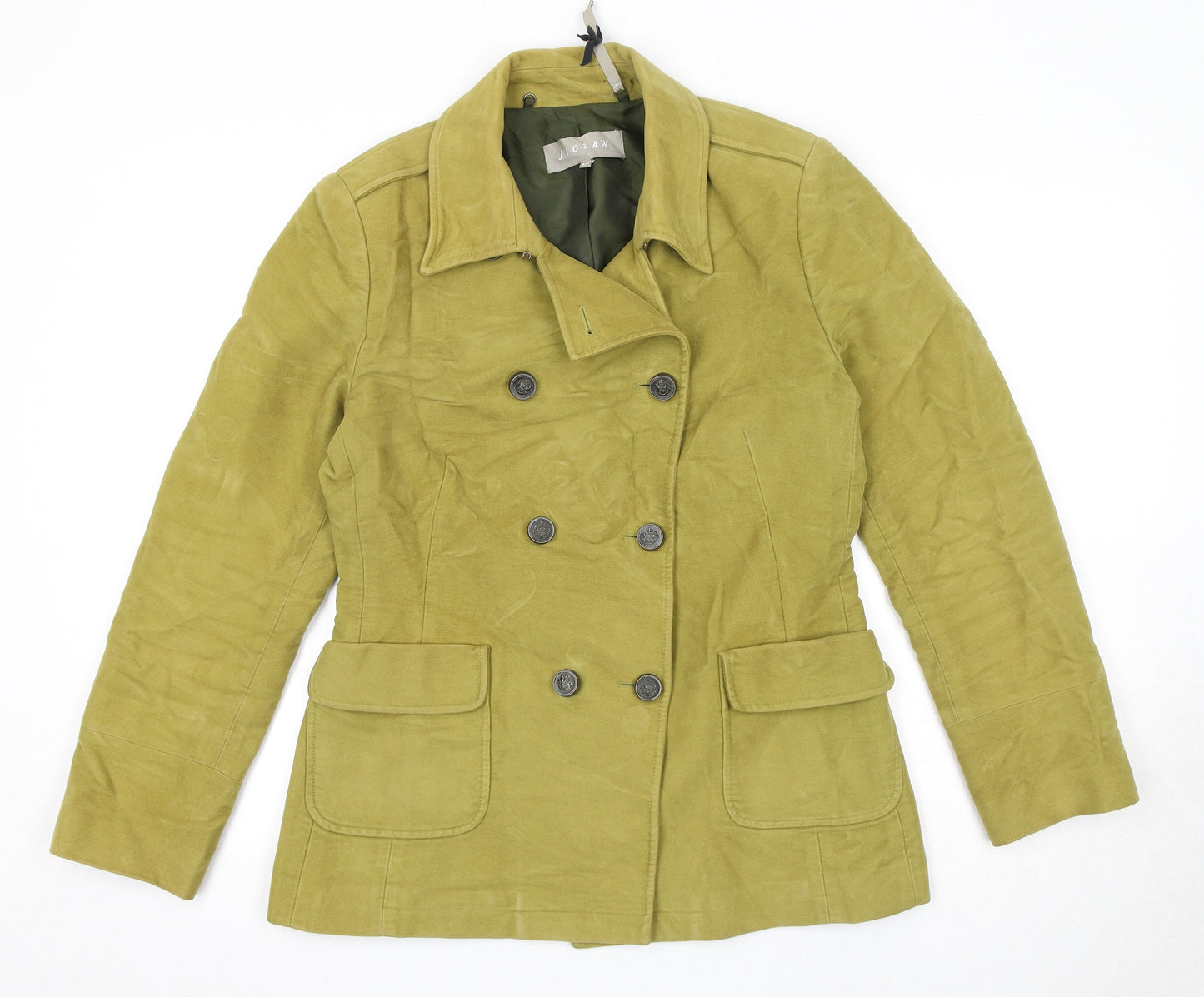 Jigsaw Womens Green Jacket Size M Button