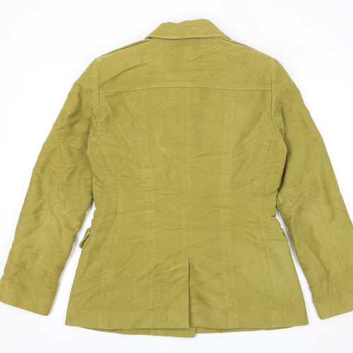 Jigsaw Womens Green Jacket Size M Button