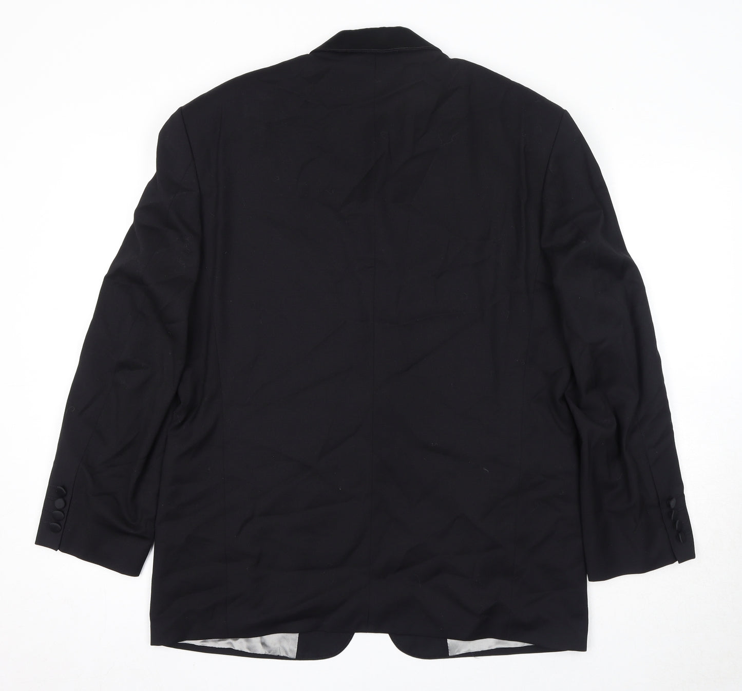 Marks and Spencer Mens Black Wool Tuxedo Suit Jacket Size 40 Regular