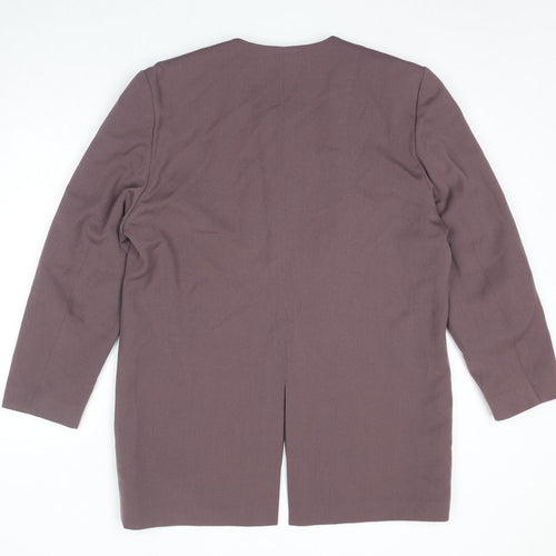 Choise Womens Purple Jacket Size 16 Button