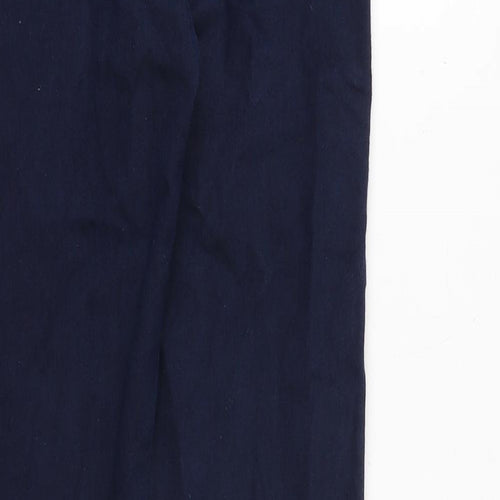 Marks and Spencer Womens Blue Cotton Skinny Jeans Size 6 Slim Zip