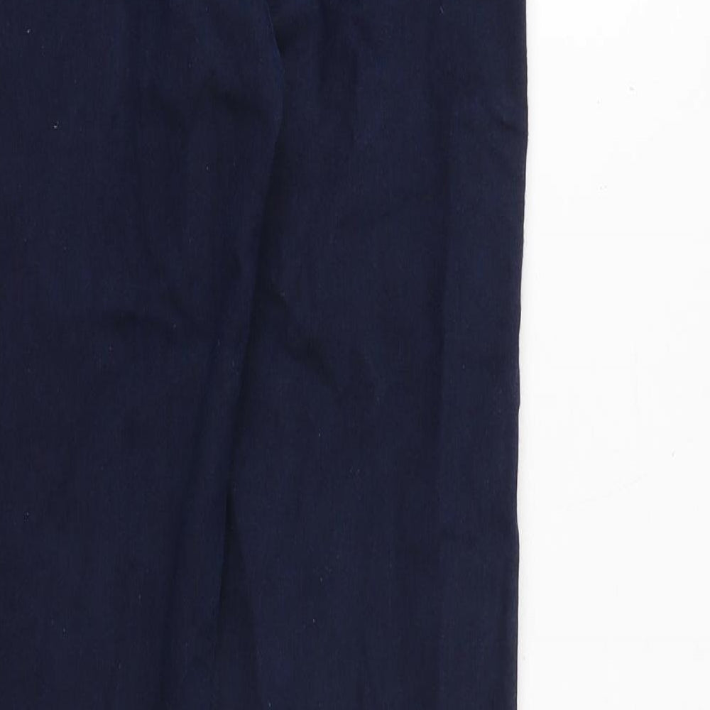 Marks and Spencer Womens Blue Cotton Skinny Jeans Size 6 Slim Zip