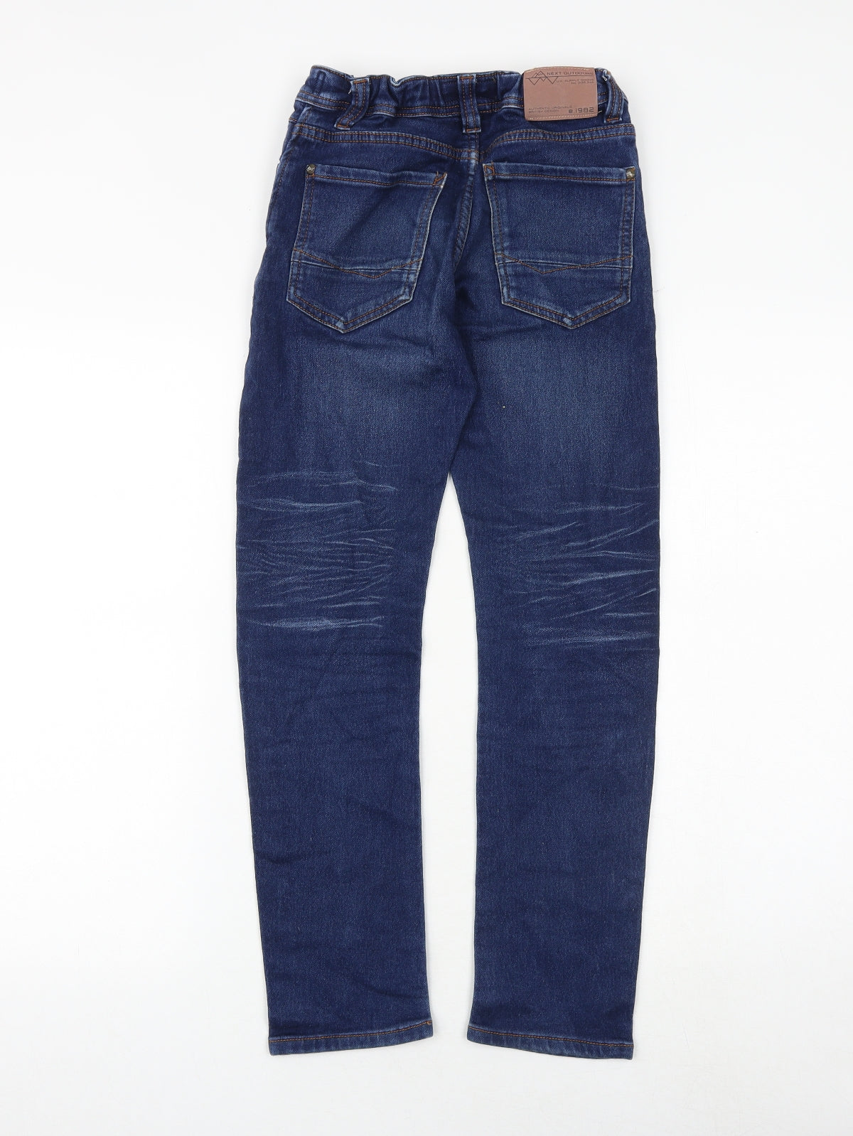 NEXT Boys Blue Cotton Straight Jeans Size 10 Years Regular Zip