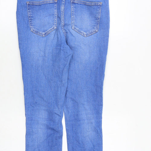 NEXT Womens Blue Cotton Skinny Jeans Size 8 Slim Zip