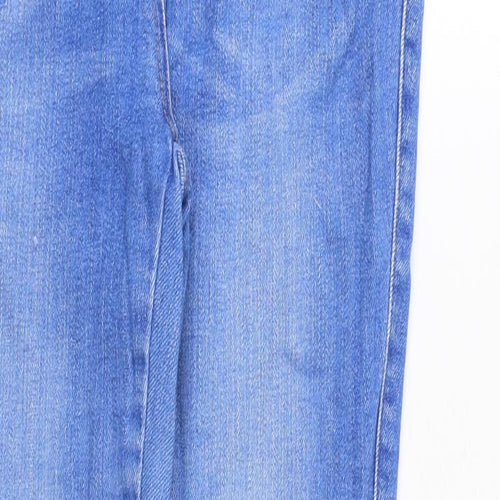 NEXT Womens Blue Cotton Skinny Jeans Size 8 Slim Zip