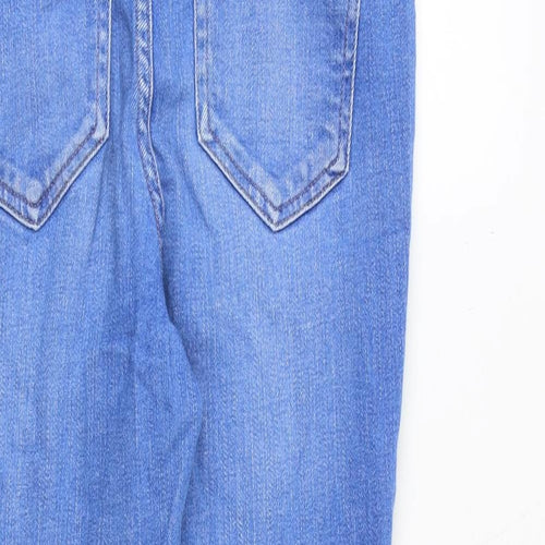 NEXT Womens Blue Cotton Skinny Jeans Size 8 Slim Zip