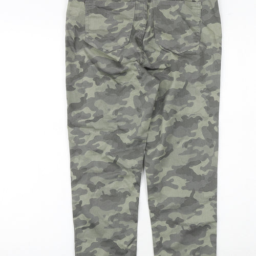 Marks and Spencer Womens Green Camouflage Cotton Jegging Jeans Size 10 Regular