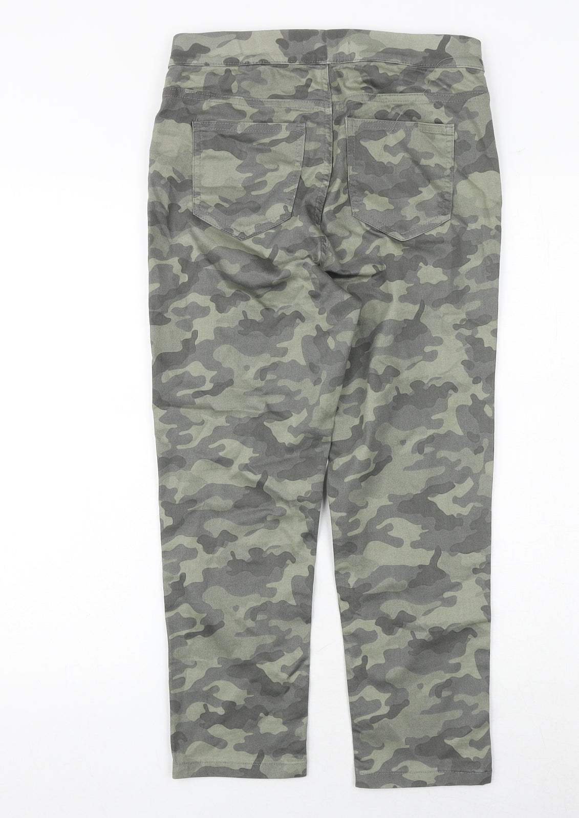 Marks and Spencer Womens Green Camouflage Cotton Jegging Jeans Size 10 Regular
