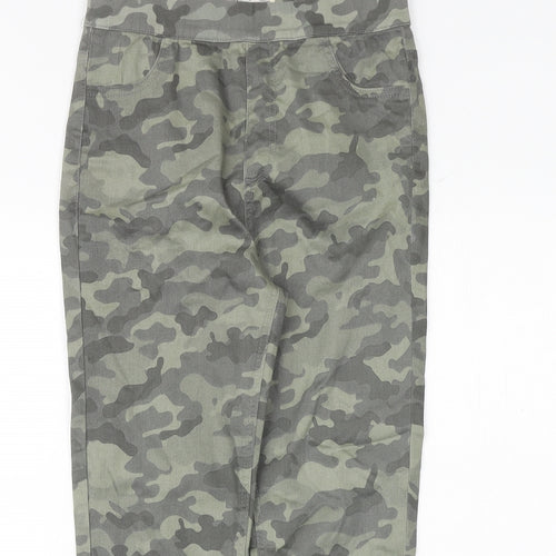 Marks and Spencer Womens Green Camouflage Cotton Jegging Jeans Size 10 Regular