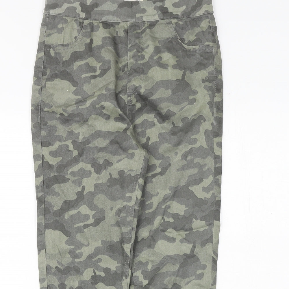 Marks and Spencer Womens Green Camouflage Cotton Jegging Jeans Size 10 Regular