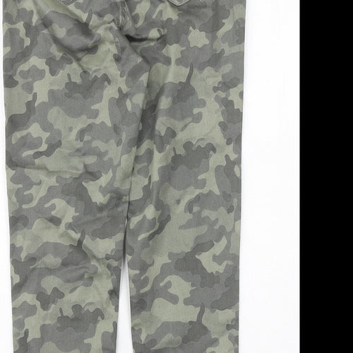 Marks and Spencer Womens Green Camouflage Cotton Jegging Jeans Size 10 Regular