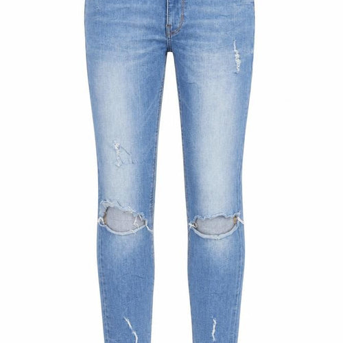 Zara Womens Blue Cotton Skinny Jeans Size 26 in Regular Zip