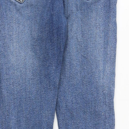 Topman Mens Blue Cotton Skinny Jeans Size 32 in L30 in Slim Zip