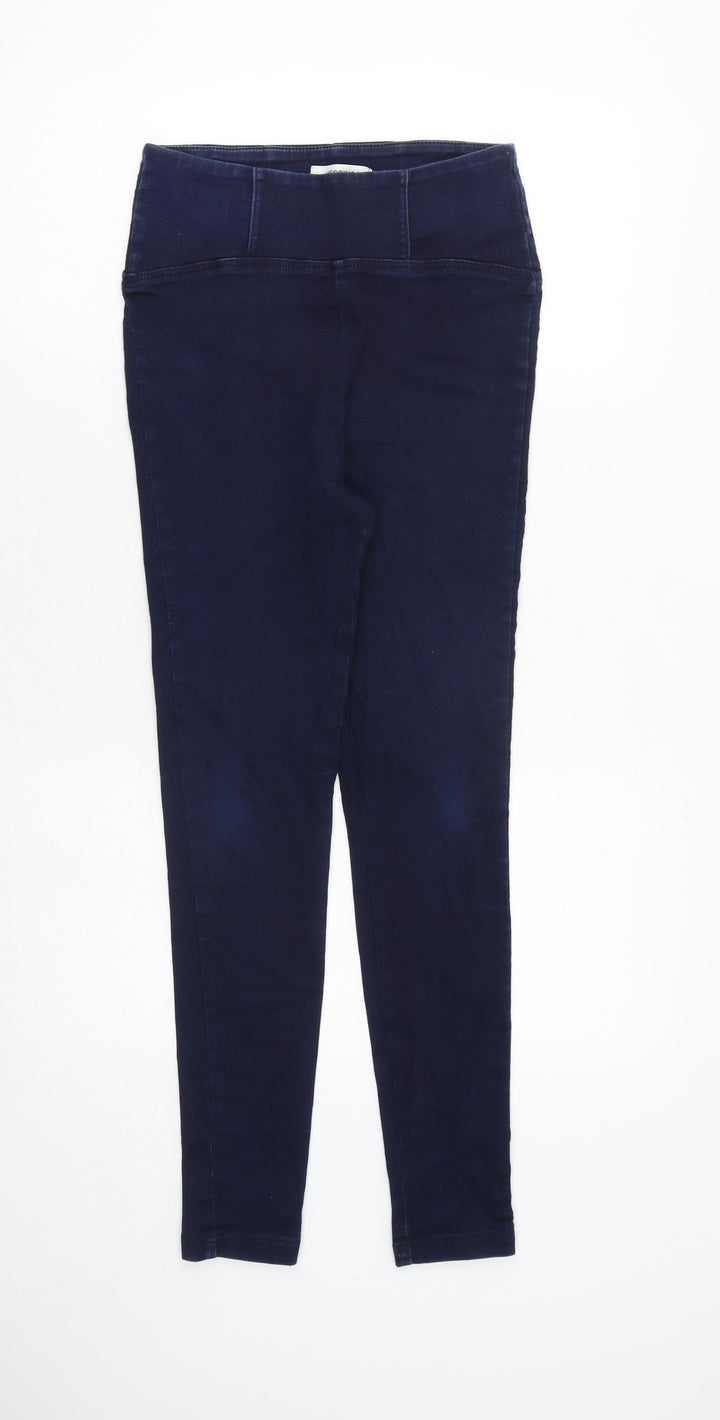 Marks and Spencer Womens Blue Cotton Jegging Jeans Size 10 Regular