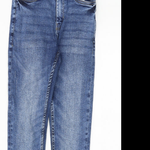 NEXT Boys Blue Cotton Skinny Jeans Size 10 Years Regular Zip