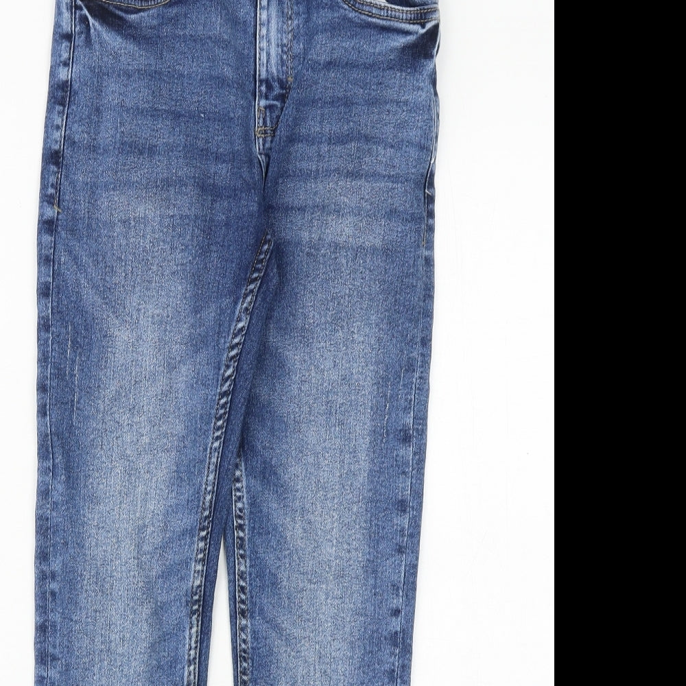 NEXT Boys Blue Cotton Skinny Jeans Size 10 Years Regular Zip
