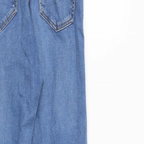 Topshop Womens Blue Cotton Skinny Jeans Size 26 in Regular Zip