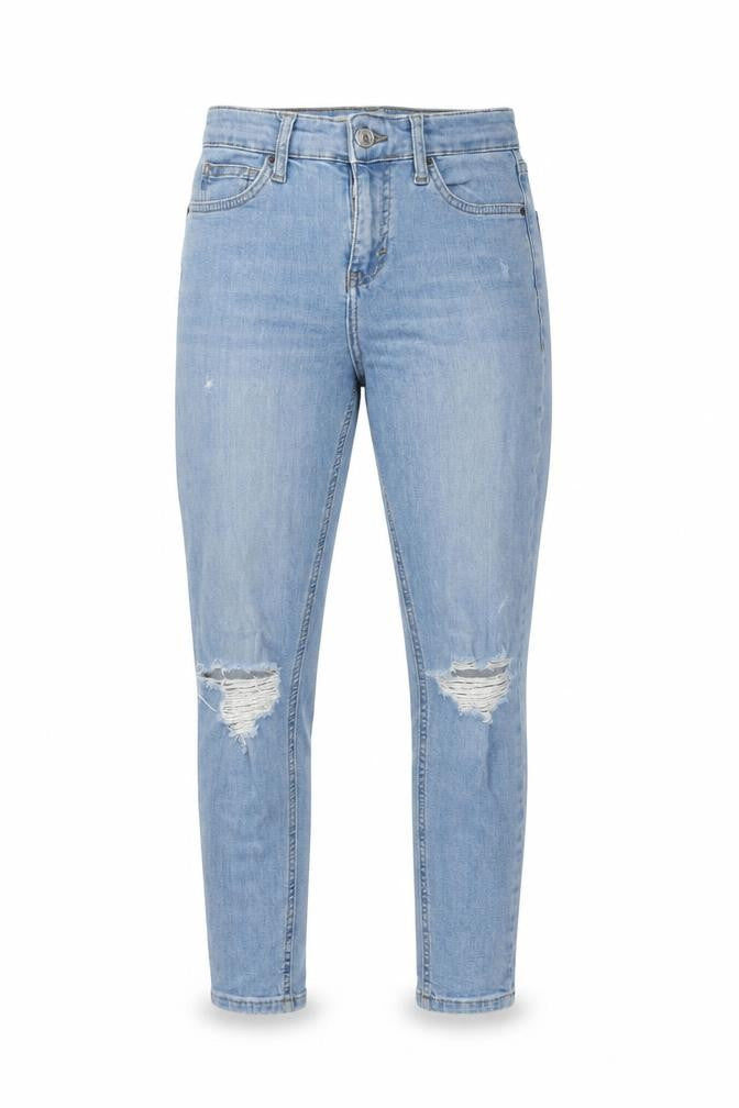Topshop Womens Blue Cotton Skinny Jeans Size 25 in L28 in Regular Zip