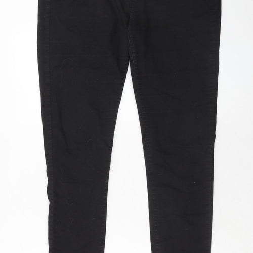 Dorothy Perkins Womens Black Cotton Skinny Jeans Size 16 Regular