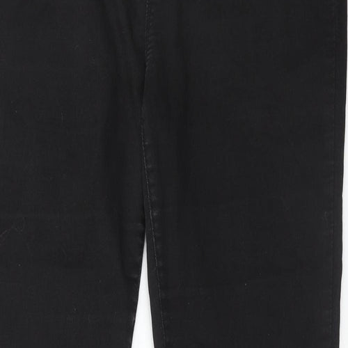 Dorothy Perkins Womens Black Cotton Skinny Jeans Size 16 Regular