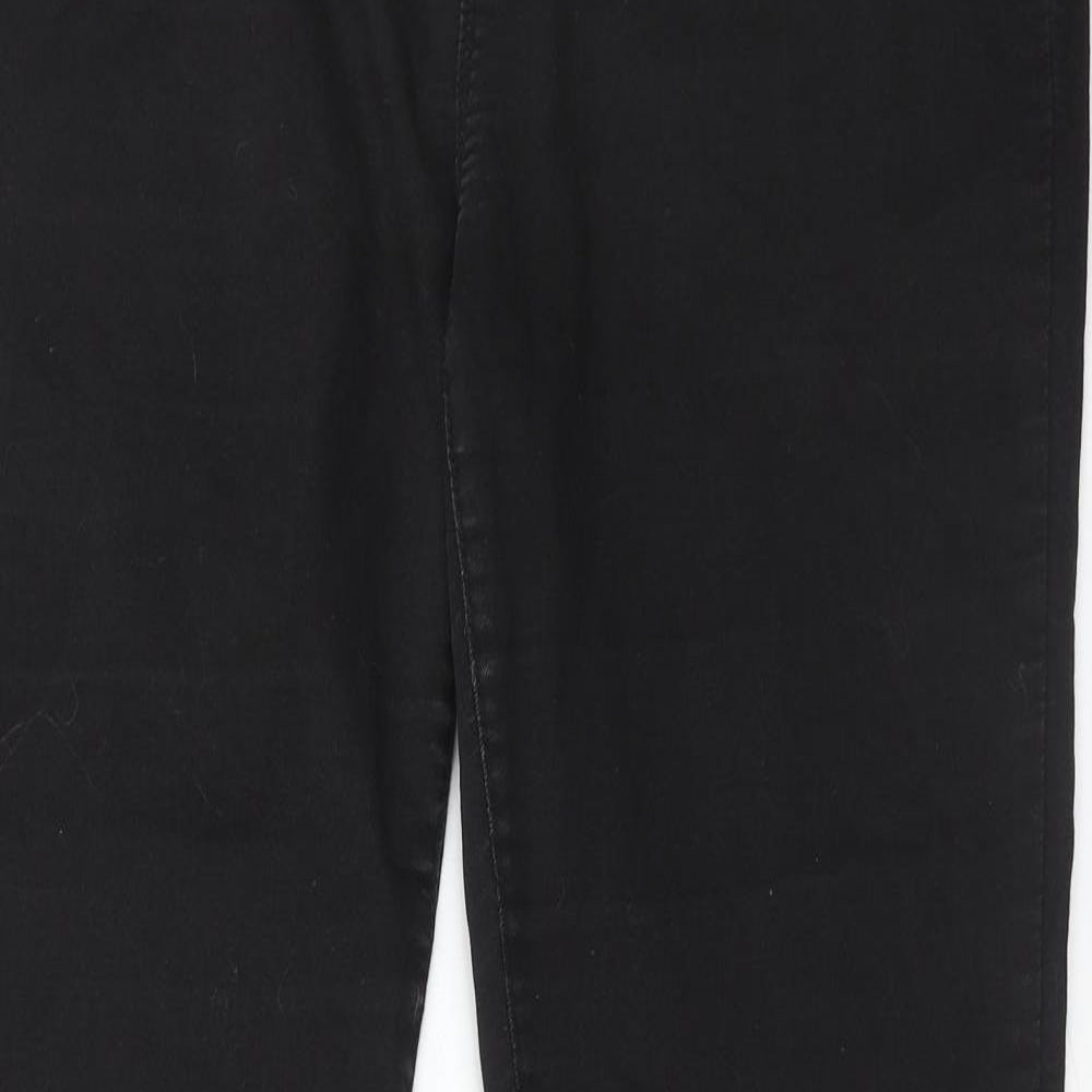 Dorothy Perkins Womens Black Cotton Skinny Jeans Size 16 Regular