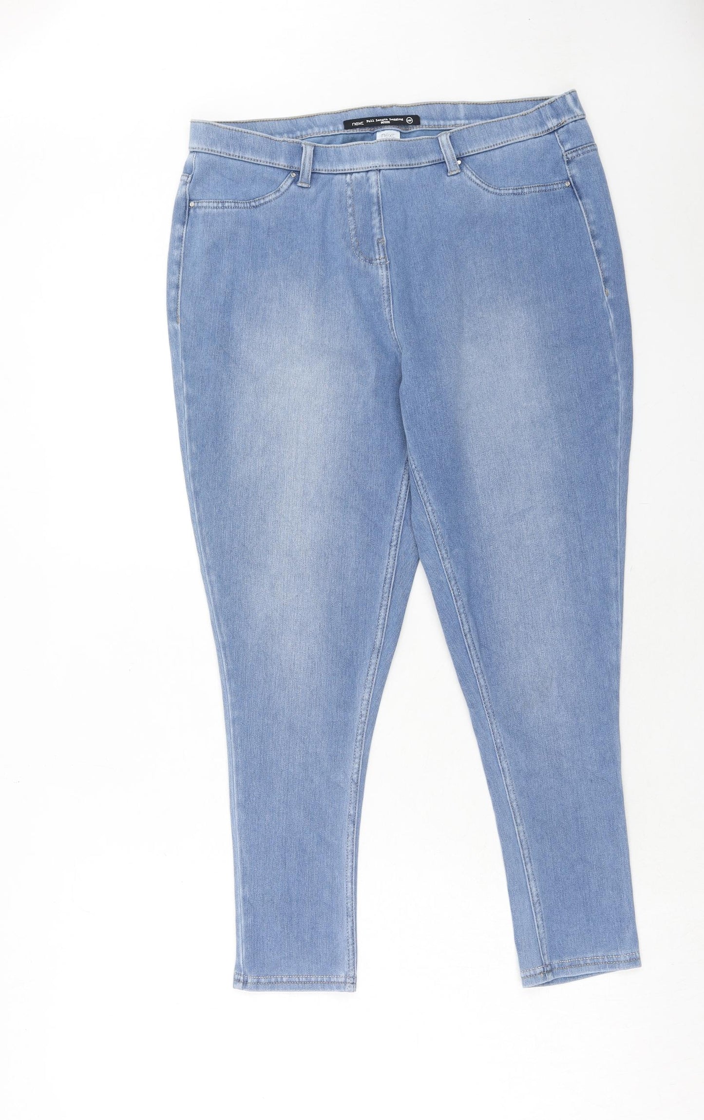 NEXT Womens Blue Cotton Jegging Jeans Size 16 Regular