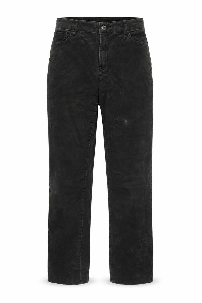 Marks and Spencer Womens Green Cotton Trousers Size 30 in Regular Zip