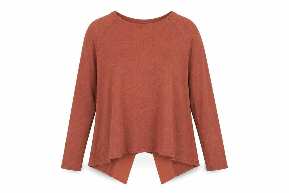 Label Lab Womens Orange Viscose Basic T-Shirt Size 10 Round Neck