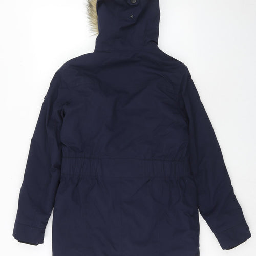 TOG24 Womens Blue Parka Coat Size 8 Zip