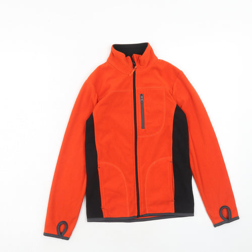 Mountain Warehouse Boys Orange Colourblock Jacket Size 7-8 Years Snap