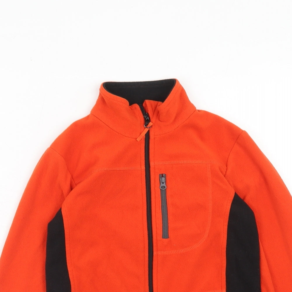 Mountain Warehouse Boys Orange Colourblock Jacket Size 7-8 Years Snap