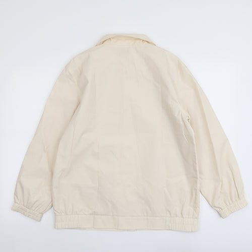 Damart Womens Beige Bomber Jacket Jacket Size 12 Snap
