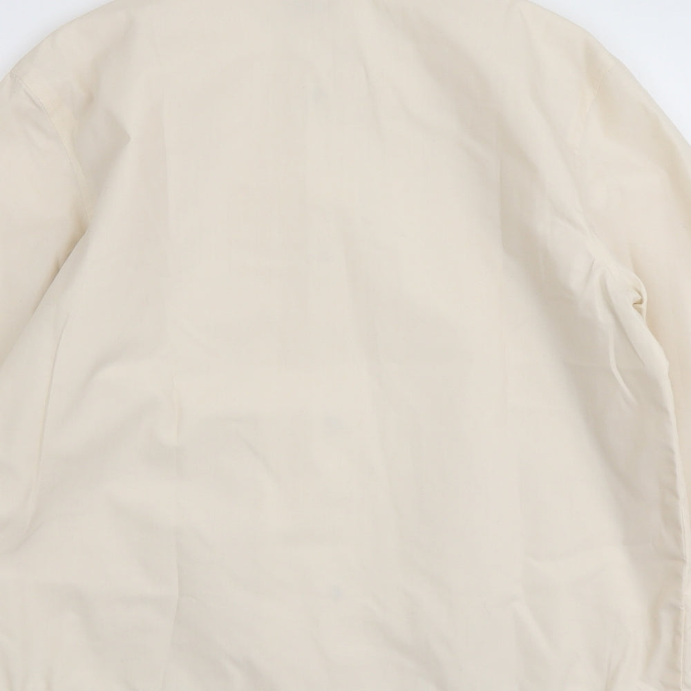 Damart Womens Beige Bomber Jacket Jacket Size 12 Snap