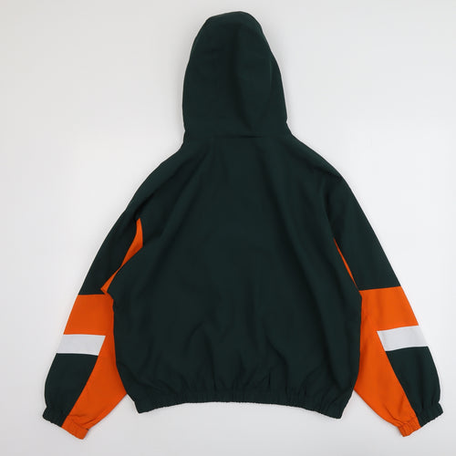 Topshop Womens Green Geometric Jacket Size M Zip