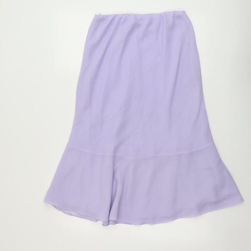 Bonmarché Womens Purple Polyester Swing Skirt Size 12