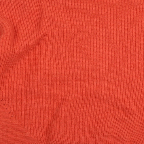Per Una Womens Orange Round Neck Polyamide Pullover Jumper Size L