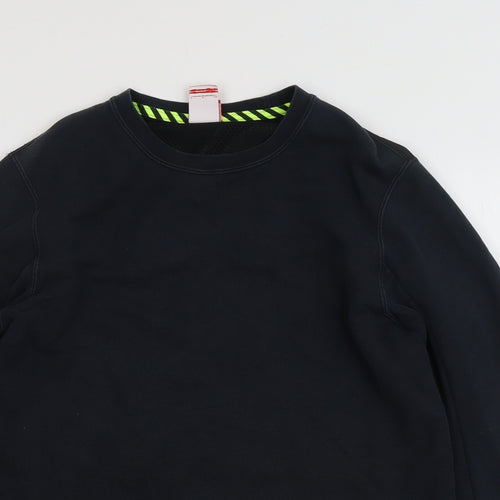 Nike Mens Black Cotton Pullover Sweatshirt Size S