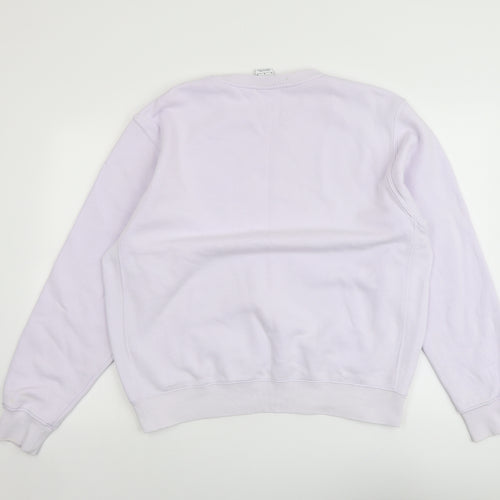Nike Womens Purple Cotton Pullover Sweatshirt Size M Pullover