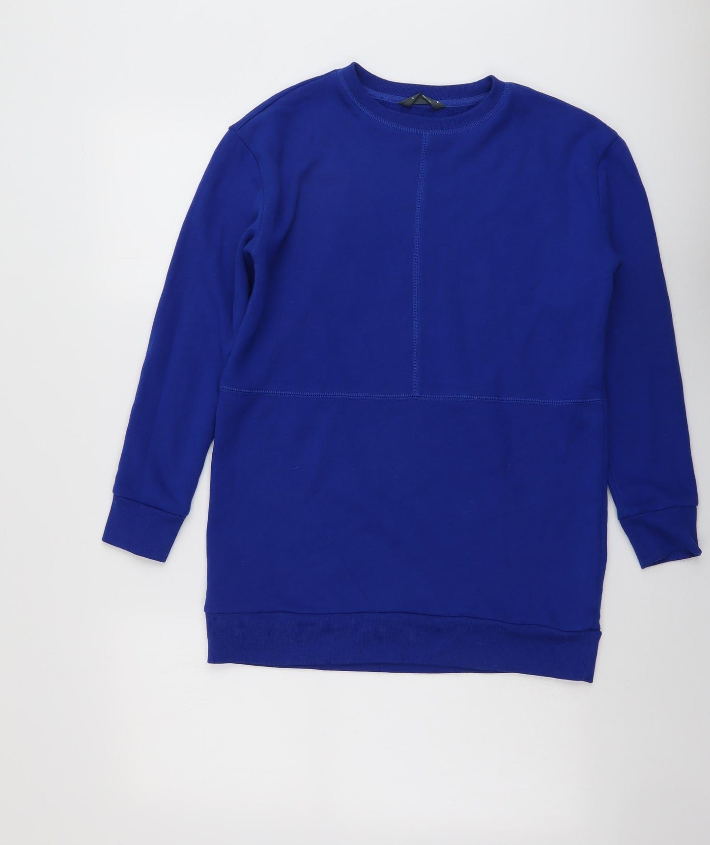 GOODMOVE Womens Blue Cotton Full Zip Sweatshirt Size 8 Pullover