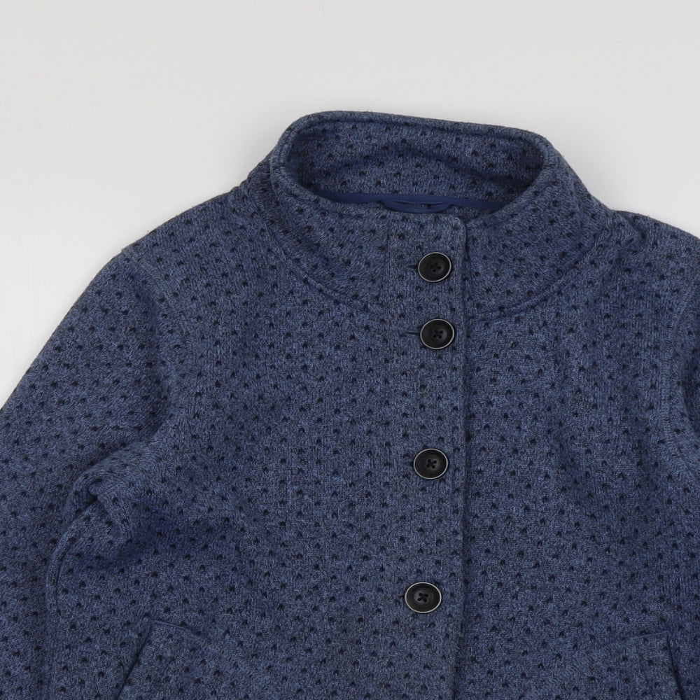 Rohan Womens Blue Polka Dot Jacket Size S Button