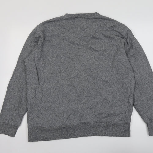Marks and Spencer Mens Grey Cotton Pullover Sweatshirt Size XL