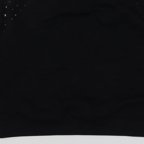 Marks and Spencer Womens Black Cotton Pullover Sweatshirt Size XS Pullover