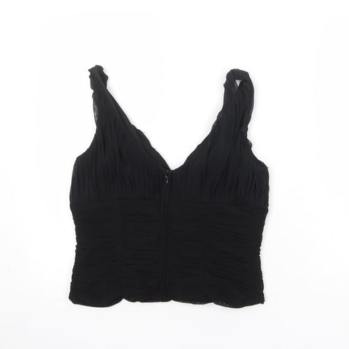 Joseph Ribkoff Womens Black Polyester Basic Tank Size 14 V-Neck
