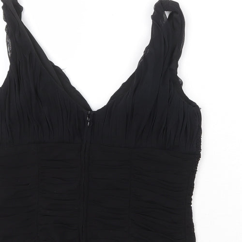 Joseph Ribkoff Womens Black Polyester Basic Tank Size 14 V-Neck