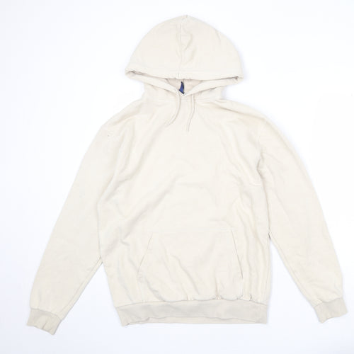 Divided by H&M Womens Beige Cotton Pullover Hoodie Size M Pullover